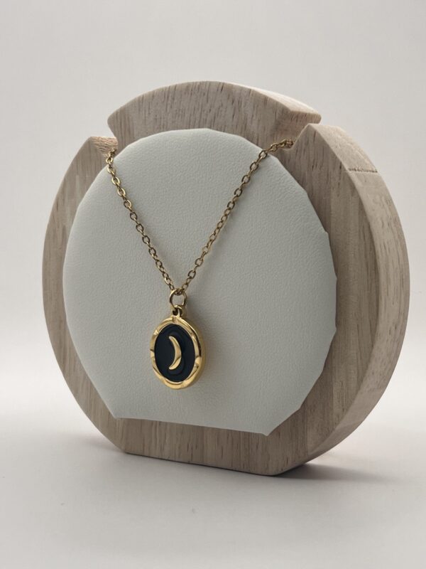 Moon small Pendant Necklace - Imagen 4