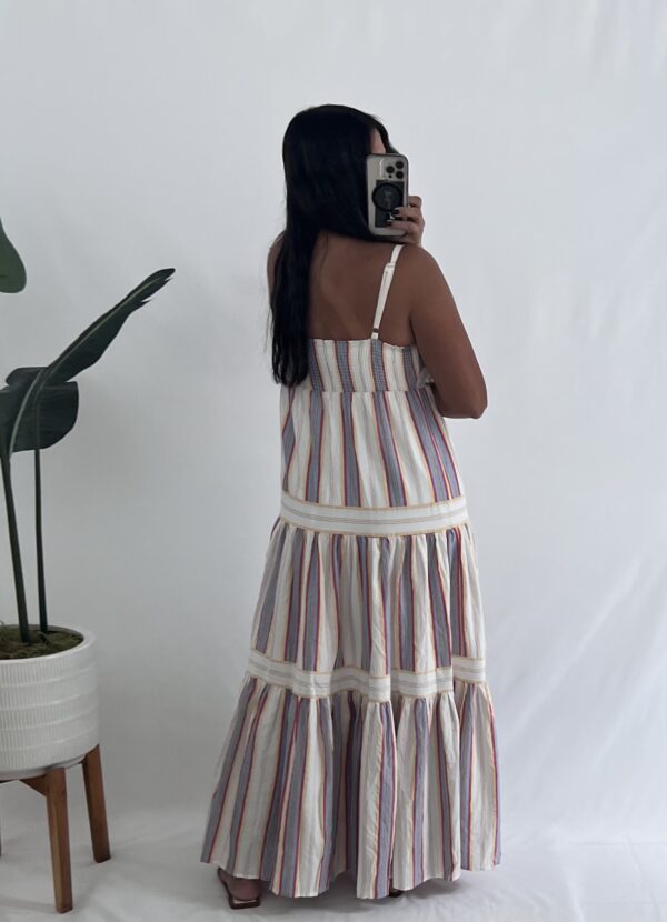 Striped Sleeveless Maxi Dress - Imagen 2